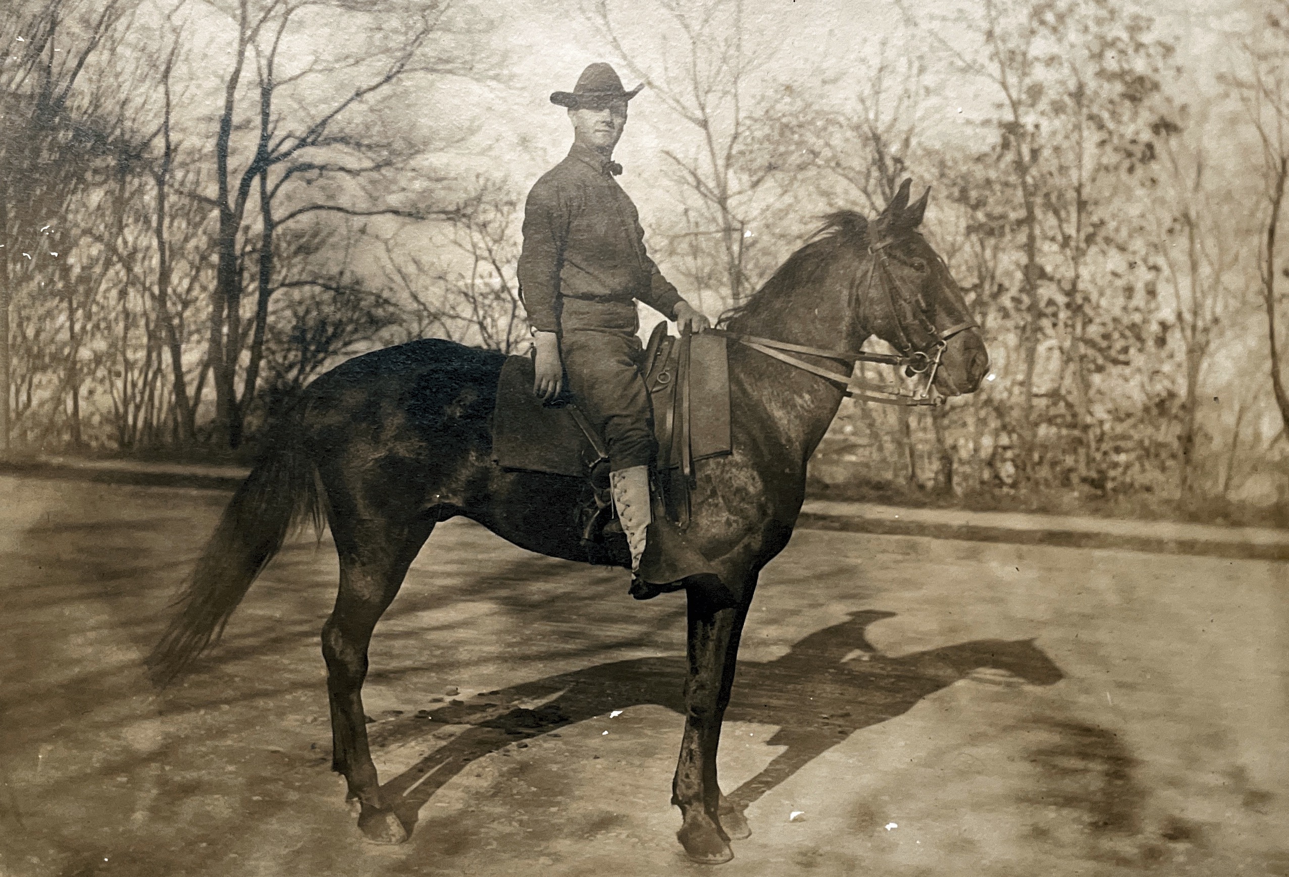 Grandpa Andrew Eckert in his Cavalry uniform at the beginning of the 20th century. Approximately 1910-1920